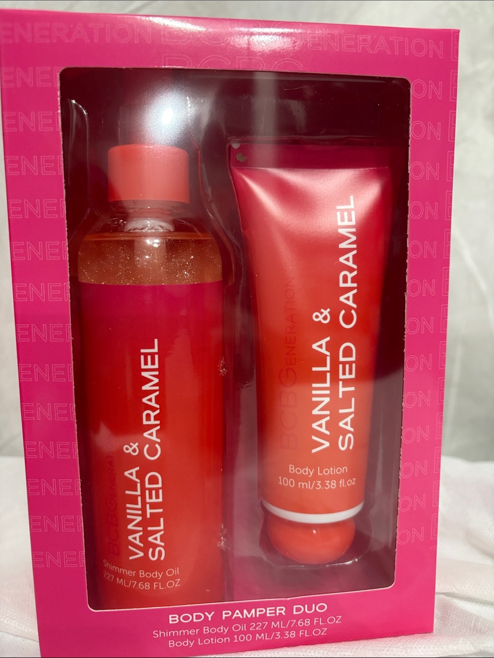 BCBG Vanilla & Salted Caramel Body Pamper Duo